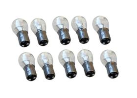 10 Pçs Lâmpada Freio Lanterna 2 Polo 21/5W 12V Freio Moto