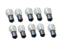 10 pçs Lâmpada Freio Lanterna 2 Polo 21/5w 12v Freio Moto