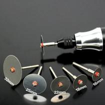 10 PCS Mini Mandril Acessórios Conjunto Circular Lâminas 16, 18, 22, 25 e 32mm + 1 Haste