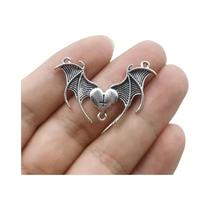 10 pçs novo gótico liga de zinco coração cruz bat asa pingente diy acessórios