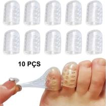 10 PÇS Protetor Capa Separador para Dedo do Pé Silicone Respirável Anti Calo Bolha