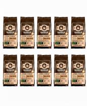 10 pcts Torrado e Moído Granulometria Fina Grandeur Café Tradicional Torra Escura 100 Arábica 500g Notas Sensoriais Amadeiradas