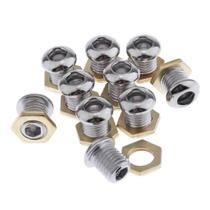 10 peças 1/2 "tambor de ventilação de ar com junta baixo tom snare tambor peças acessórios 10 peças 1/2 "tambor de ventilação de ar com junta baixo tom snare tambor peças acessórios