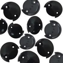 10 Peças - Cantoneira Para Fixação De Espelho 90º Preta