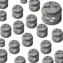 10 Peças - Castanha Girofix Grande Em Zamak Altura 12mm / Largura 15mm