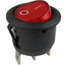 10 Peças - Chave Gangorra Redonda Kcd1-106n Vm C/ Neon 10 Peças - Chave Gangorra Redonda Kcd1-106n Vm C/ Neon