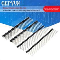 10 Peças Conector De Pino Quebrável 1x40P 2x40P 2.54mm Altura Macho 15-25mm Comprimento