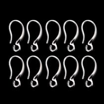 10 Peças/conjunto Brinco francês Ganchos Hipo Alergênico Dangle Ear Wire Findings - Prata - Outros