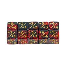 10 peças contadores de dados token dados, dados d6 compatíveis com acessórios de jogo de cartas