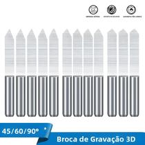 10 Peças De Fresas De Carboneto Em Forma De V Com Haste De 1/8, Ângulos De 45, 60 E 90 Graus, 10 Peças De Fresas De Carboneto Em Forma De V Com Haste De 1/8, Ângulos De 45, 60 E 90 Graus,