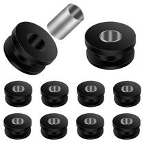 10 peças de ilhós de borracha M8 com forro de aço, lavadora tampão