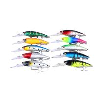 10 Peças De Iscas Flutuantes Duras Para Pesca, Wobblers Crankbait, Iscas Artificiais Para Bass, Pike 10 Peças De Iscas Flutuantes Duras Para Pesca, Wobblers Crankbait, Iscas Artificiais Para Bass, Pike
