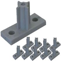 10 Peças - Distanciador Cinza Para Corrediça De 25mm 2,5cm