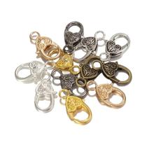 10 peças fechos lagosta de coração para fazer joias faça você mesmo 10 peças fechos lagosta de coração para fazer joias faça você mesmo