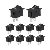 10 Peças Interruptor Gangorra De Encaixe 2 Pinos AC 250V 6A 125V 10A SPST ON-OFF Para Carro, 10 Peças Interruptor Gangorra De Encaixe 2 Pinos AC 250V 6A 125V 10A SPST ON-OFF Para Carro,