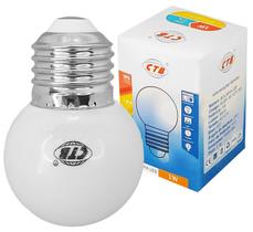 10 Peças Lâmpada Bolinha Led 1W 220V E27 Branco Quente
