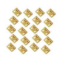 10 peças mini dobradiça de metal pequena para móveis de armário em miniatura de casa 1/12 10 peças mini dobradiça de metal pequena para móveis de armário em miniatura de casa 1/12
