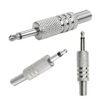 10 Peças Plug P2 Mono Metal C/mola