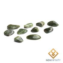 10 Pedras Roladas de Jade Nefrita Jadeíta Rolada Cristal Natural 2cm serenidade e tranquilidade