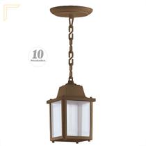 10 Pendente Beirado Externo Retro Vintage Marrom Alz15 10 Pendente Beirado Externo Retro Vintage Marrom Alz15