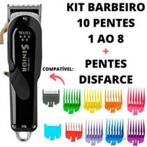 10 Pentes Kit 1 Ao 8 + Pente De Disfarce Profissional