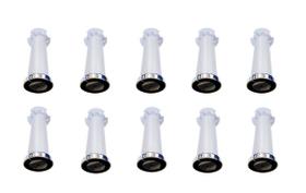 10 Pés Armário Itatiaia Branco Com Regulagem Cromado