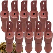 10 Pés Para Guarda Roupa 9cm Reforçado Mogno 10 Pés Para Guarda Roupa 9cm Reforçado Mogno