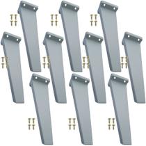 10 Pes Retro Quadrado Rack Móveis Armario 16cm Branco Mogno Preto