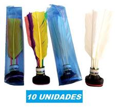 10 Petecas Lider Branca Ou Colorida Unidade - Brasil Gold