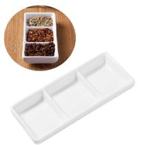 10 Petisqueiras Retangular em Melamina 3 Divisórias 22cm 10 Petisqueiras Retangular em Melamina 3 Divisórias 22cm