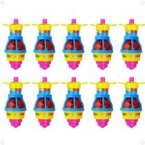 10 Pião Moderno Colorido Com Luzes Ao Rodar