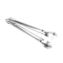 10 Pinça Pegador de Gelo em Aço Inox 18,5 cm Drinks Bares