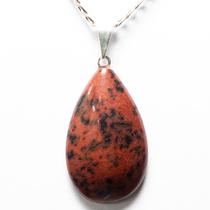 10 Pingentes de Gota de Obsidiana Mahogany com Montagem em Pino Prateado - Atacado 10 Pingentes de Gota de Obsidiana Mahogany com Montagem em Pino Prateado - Atacado