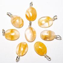 10 Pingentes Mini Cabochão Hematoide Amarelo 20mm com Pino de Prata 950 para Atacado 10 Pingentes Mini Cabochão Hematoide Amarelo 20mm com Pino de Prata 950 para Atacado