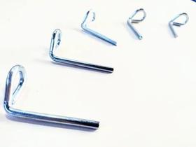 10 Pinos Para Fixação De Capas De Piscina Em Aço Galvanizado - Descrição Pinos em Aço Galvani