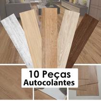 10 Pisos Vinílicos Autocolante Porcelanato Régua Lavável Diversos modelos