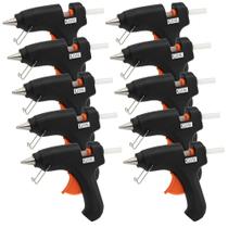 10 Pistolas Aplicadores De Cola Quente 20W Bivolt 110/220V Para Cola Fina 7mm Kit Revenda Lojista 10 Pistolas Aplicadores De Cola Quente 20W Bivolt 110/220V Para Cola Fina 7mm Kit Revenda Lojista