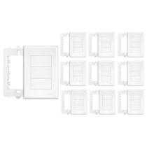 10 Placa Cega Com Suporte Fame Evidence 4X2 Branco 10 Placa Cega Com Suporte Fame Evidence 4X2 Branco