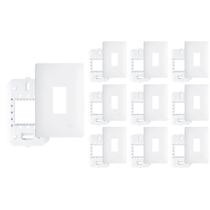 10 Placa Com Suporte Fame Habitat 4X2 Para Módulo Vertical Branca 10 Placa Com Suporte Fame Habitat 4X2 Para Módulo Vertical Branca