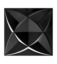 10 Placas 3d Decorativa Preta Revestimento Painel PVC Auto Relevo 50x50 Dakar