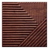 10 Placas 3D Decorativa Revestimento Painel PVC Auto Relevo 50x50 Abstrato Ripado Estilo Madeira