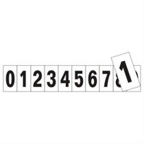 10 Placas de Poliestireno Auto-Adesiva 5x2.5cm Numeral 0 a 9 - 200 BD - SINALIZE 10 Placas de Poliestireno Auto-Adesiva 5x2.5cm Numeral 0 a 9 - 200 BD - SINALIZE
