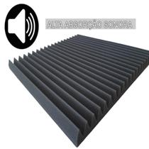 10 Placas Espuma Acústica Flat 3,5cm Antichama (2,5m²) - MAK ESPUMAS