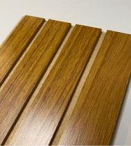 10 Placas Painel Ripado De Madeira em MDF Decorativa Autocolante 6mm - Belo Papel de Parede