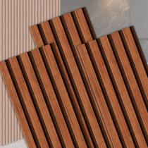 10 Placas Painel Ripado UV em MDF Autocolante