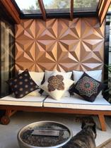 10 Placas Revestimento 3D 50cmx 50cm Parede Kit 0,5 Estrelar