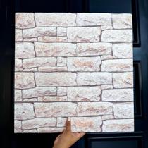 10 Placas Revestimento De Parede EPS Tijolinho Rústico Térmico 50cm