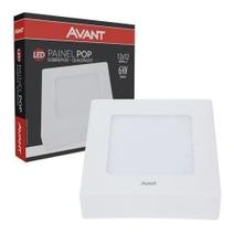 10 Plafon Sobrepor Quadrado Led 6w 12x12cm Branco Frio 6500k 10 Plafon Sobrepor Quadrado Led 6w 12x12cm Branco Frio 6500k