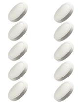 10 Plafon Superled Sobrepor 24w Biv 6500k Redondo Ourolux