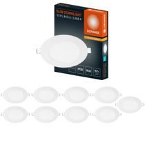 10 Plafons Led De Embutir Redondo Biv 12W 3000k Ledvance